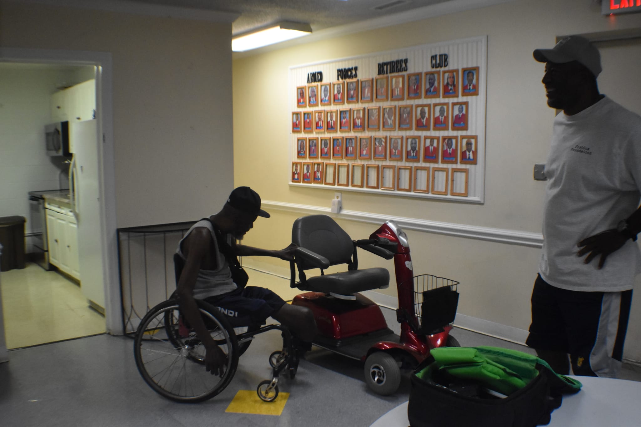 Donated Motorized Wheelchair JustOne Foundation